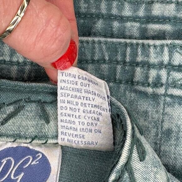 VTG DG2 Diane Gilman Western Hippie Cowgirl Embroider Denim Jacket Womens Sz XS - Picture 8 of 8